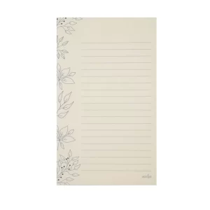 Block de notas - Flores delineadas